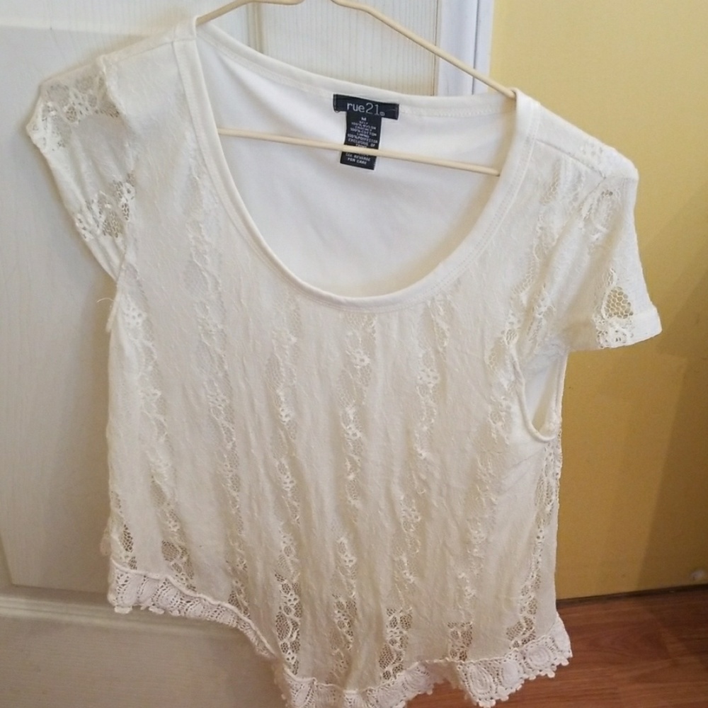 Rue 21 medium lace shirt